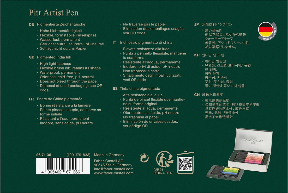Pitt Artist Pen Limited Edition City Collection - Paris