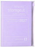 2027 Marks Purple B6 Weekly Left Weekly Desk Planner