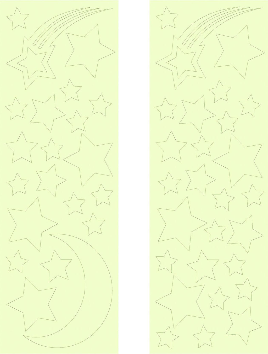 GLOPLAY Glow-in-the-dark stickers Starry Night
