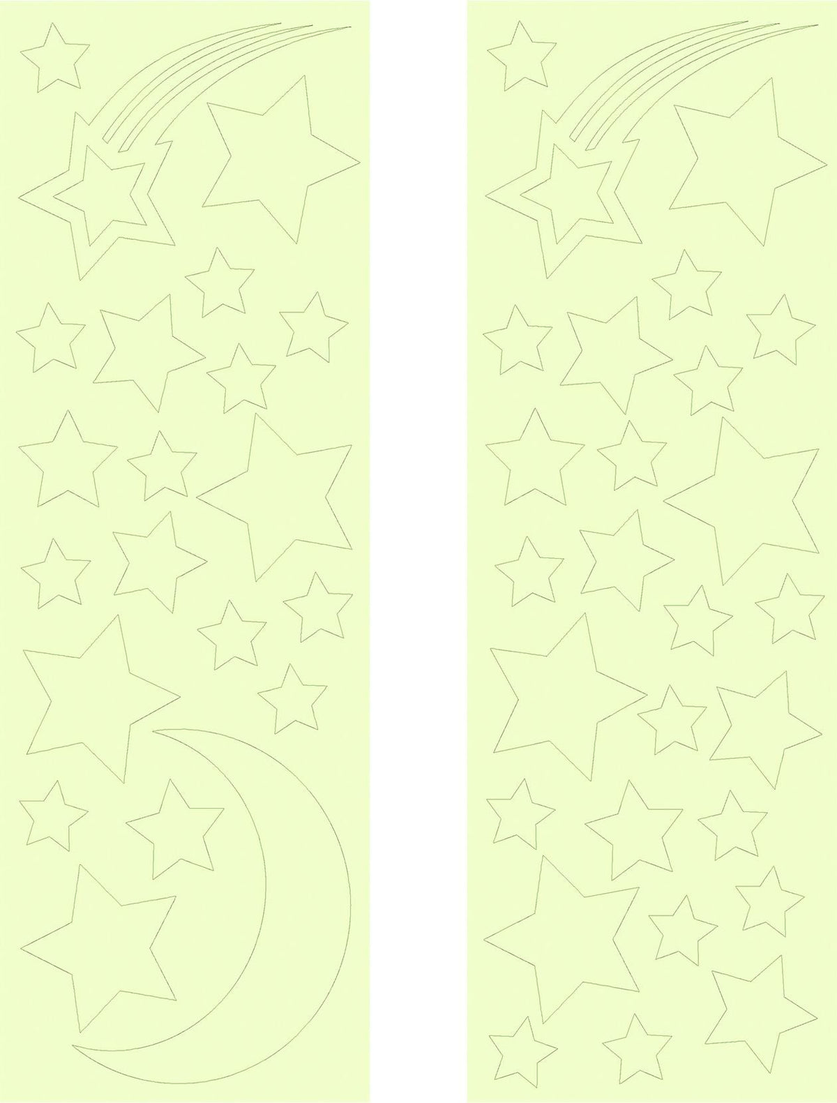 GLOPLAY Glow-in-the-dark stickers Starry Night