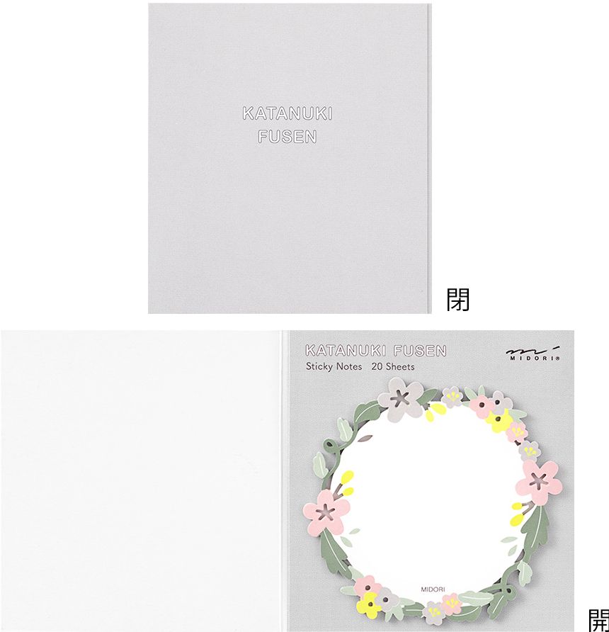 Midori Sticky Notes - Die-Cut Wreath
