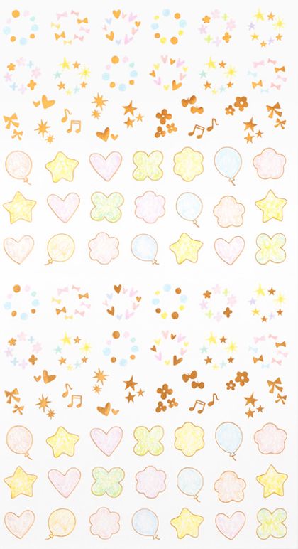 Midori Stickers - Date Twinkling Pastel