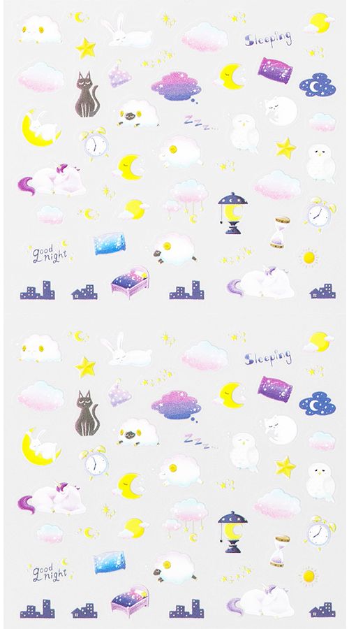 Midori Stickers - Health and Sleep