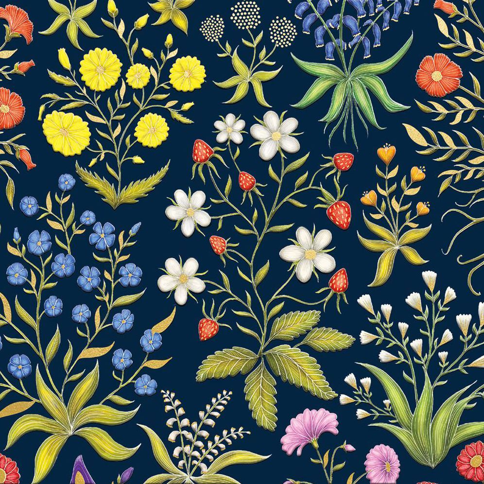 Medieval Flowers Stationery Set