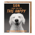 Labrador Son Birthday Card