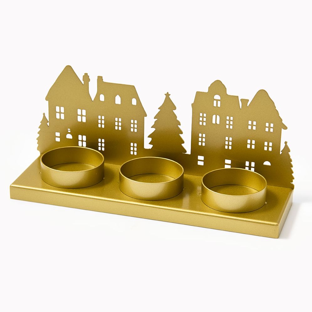 Holiday Village Candle Holder