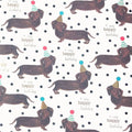Birthday Dogs Flat Wrap