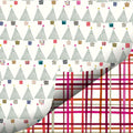 Trees & Plaid Doublesided Flat Wrap