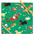 Santa Paws Dogs Flat Wrap