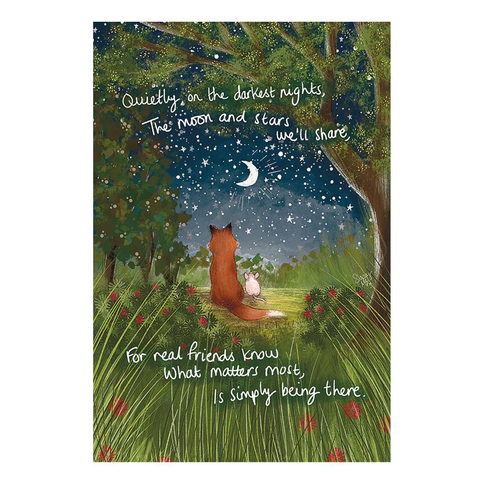 Fox & Moon Friendship Card