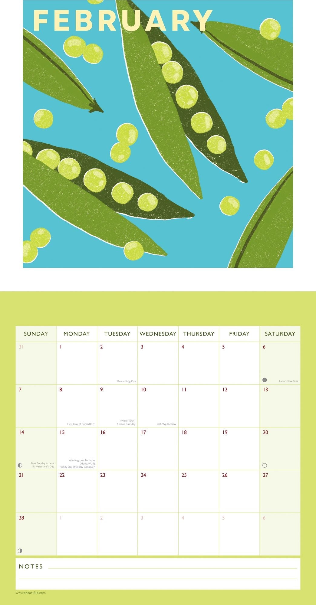 2027 Planted Wall Calendar