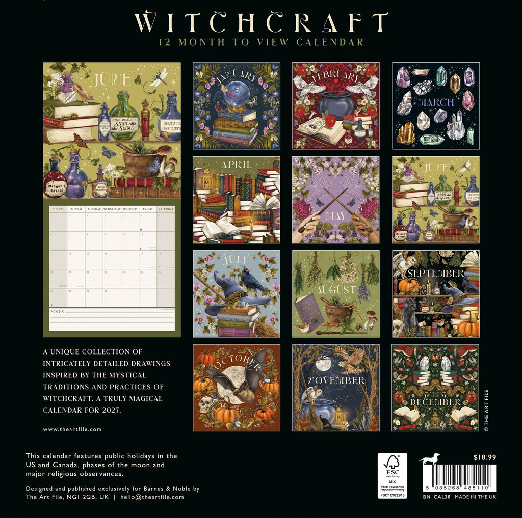 2027 Witchcraft Wall Calendar