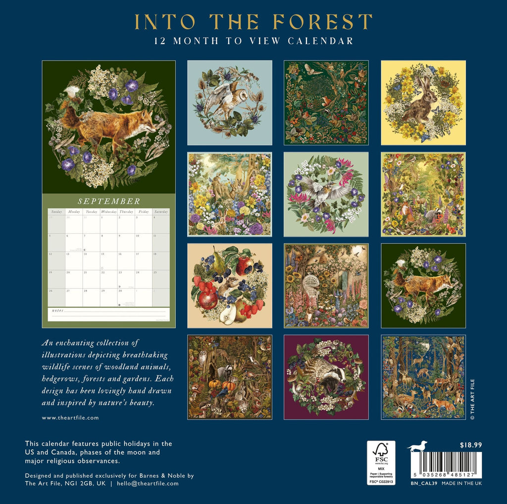 2027 Into The Forest Wall Calendar