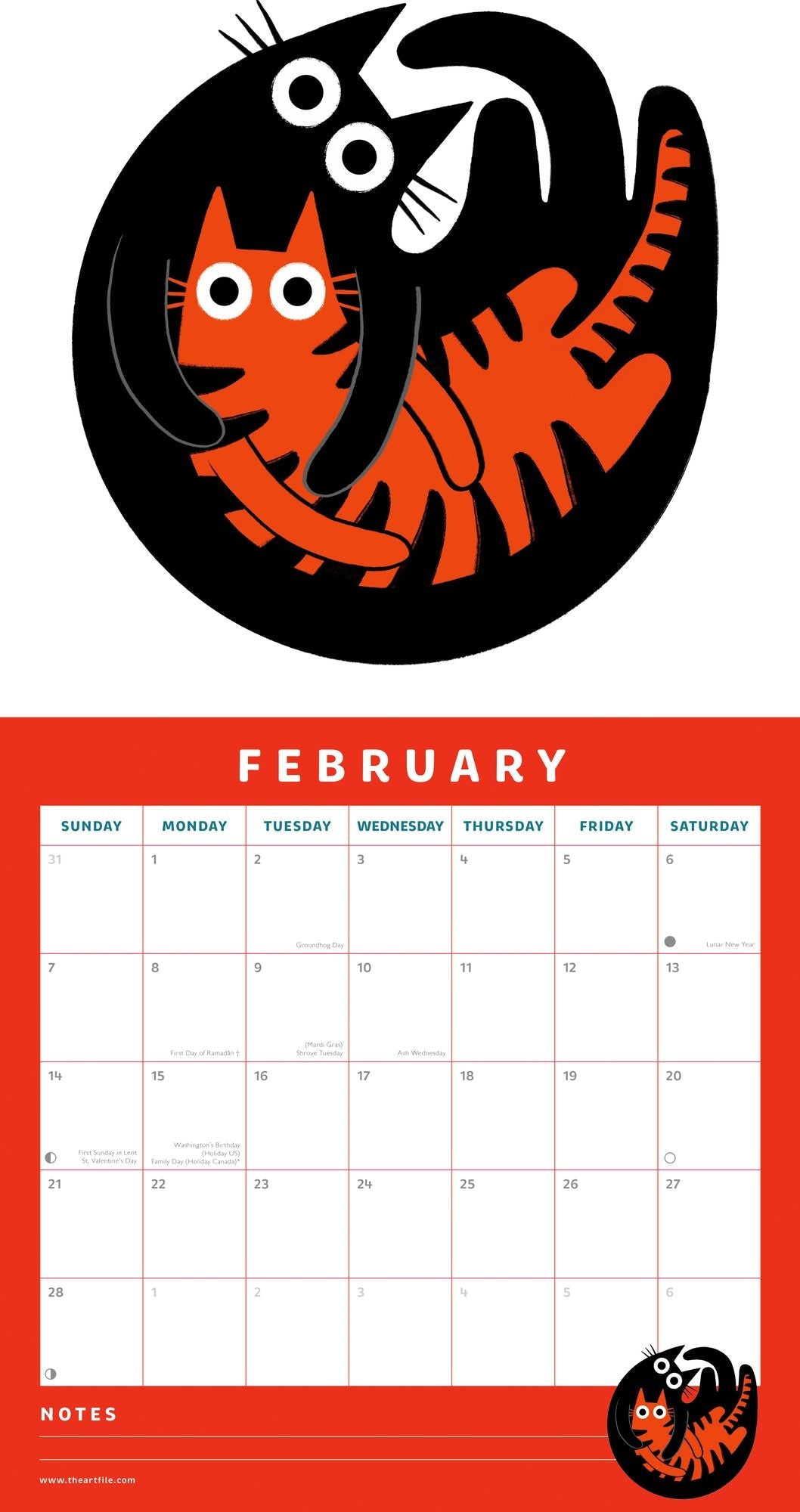 2027 Catwalk Wall Calendar