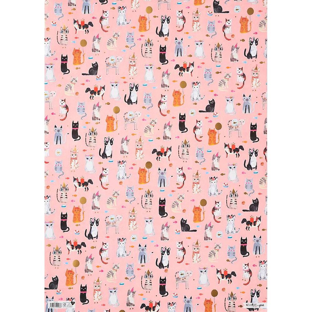 Party Cats Flat Wrap