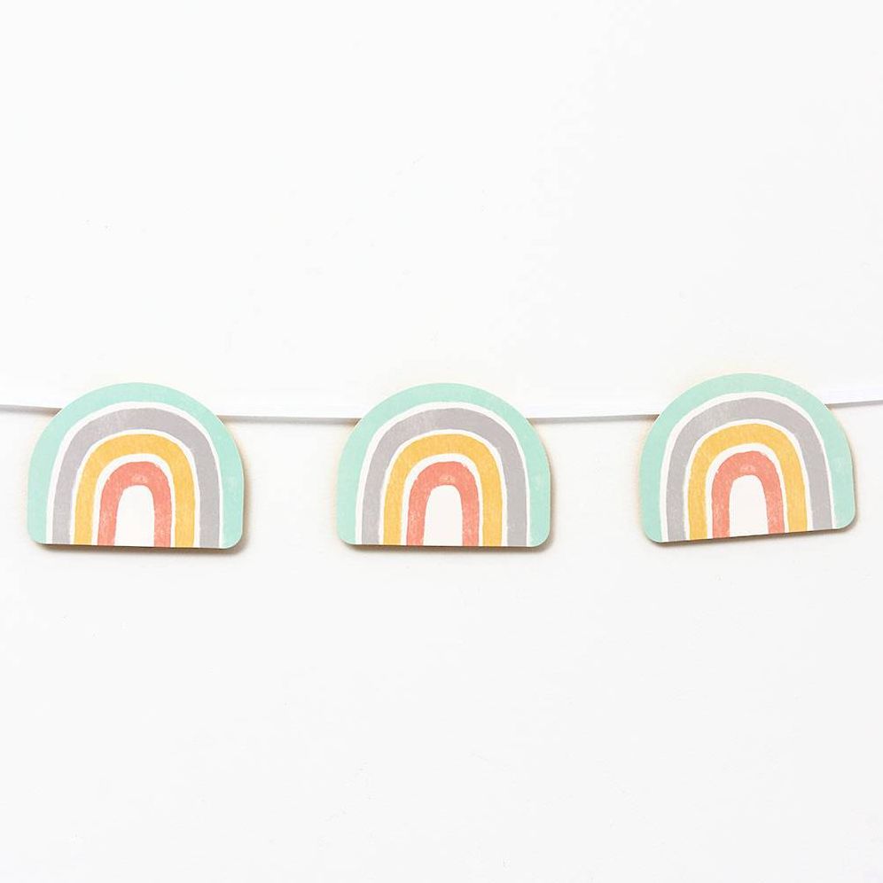 Oh Baby Rainbow Die-Cut Banner