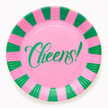 Cheers Stripe Plates
