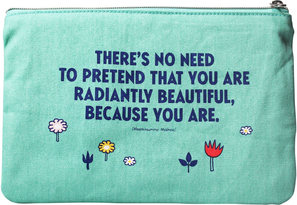Pouch (Recycled Cotton) (16.5cm x 24cm) - Moomin (Hug)
