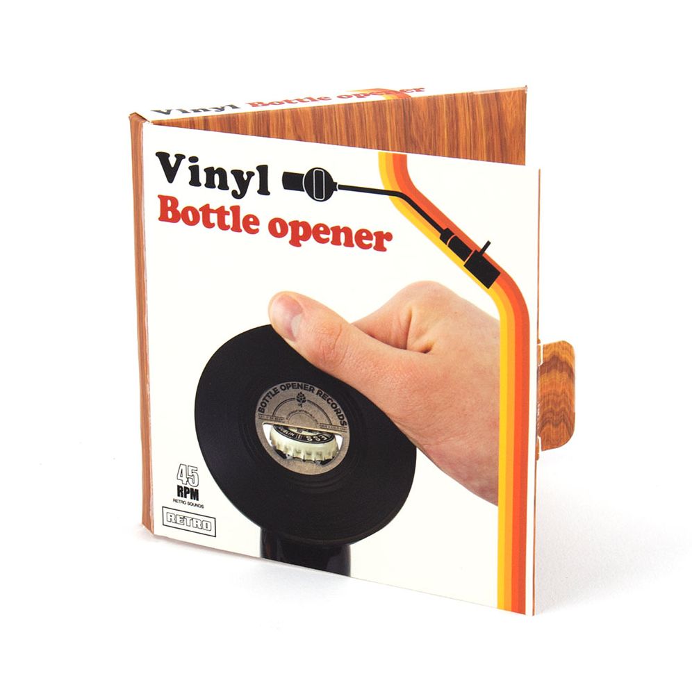 Vinyl Record Bottle Opener