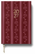2027 Weekly Planner - Burgundy Flowers
