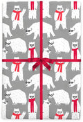 Polar Bears Flat Wrap
