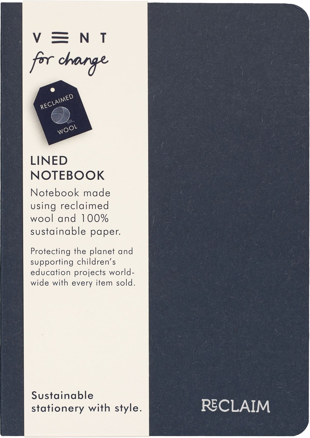 Reclaim Blue Wool Recycled Notebook