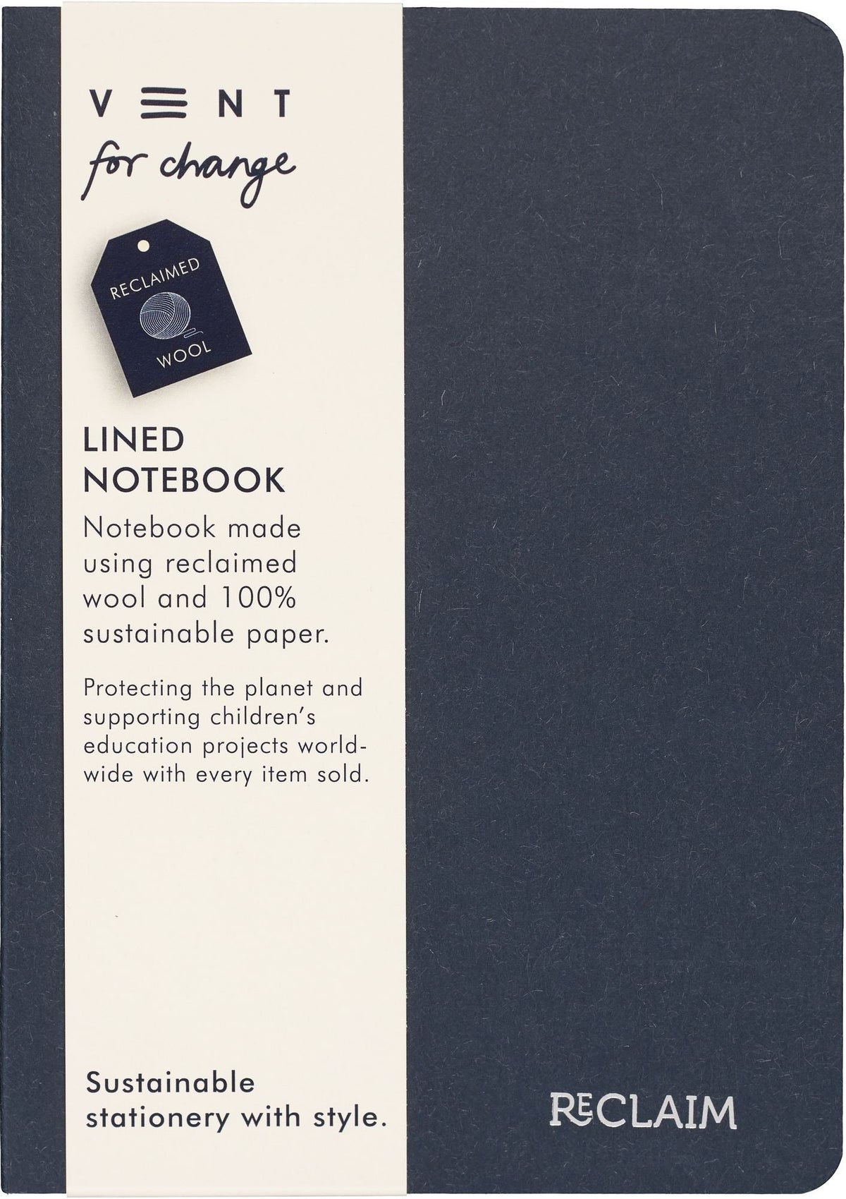 Reclaim Blue Wool Recycled Notebook