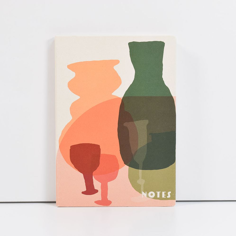Coloured Glass Recycled Notebook - A5