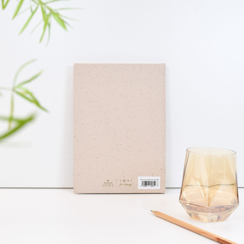 Recycled Cocoa Lined Paper Wasp Journal - Limited Edition