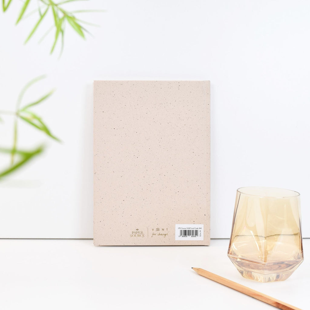 Recycled Cocoa Lined Paper Wasp Journal - Limited Edition