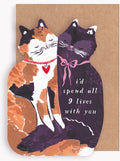 Nine Lives Birthday Card