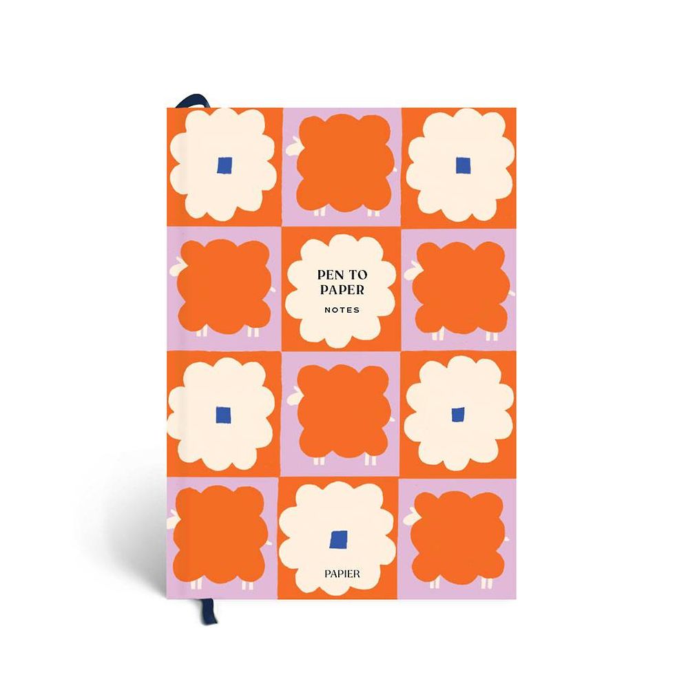 Dancing Daisy Hardcover Lined Notebook