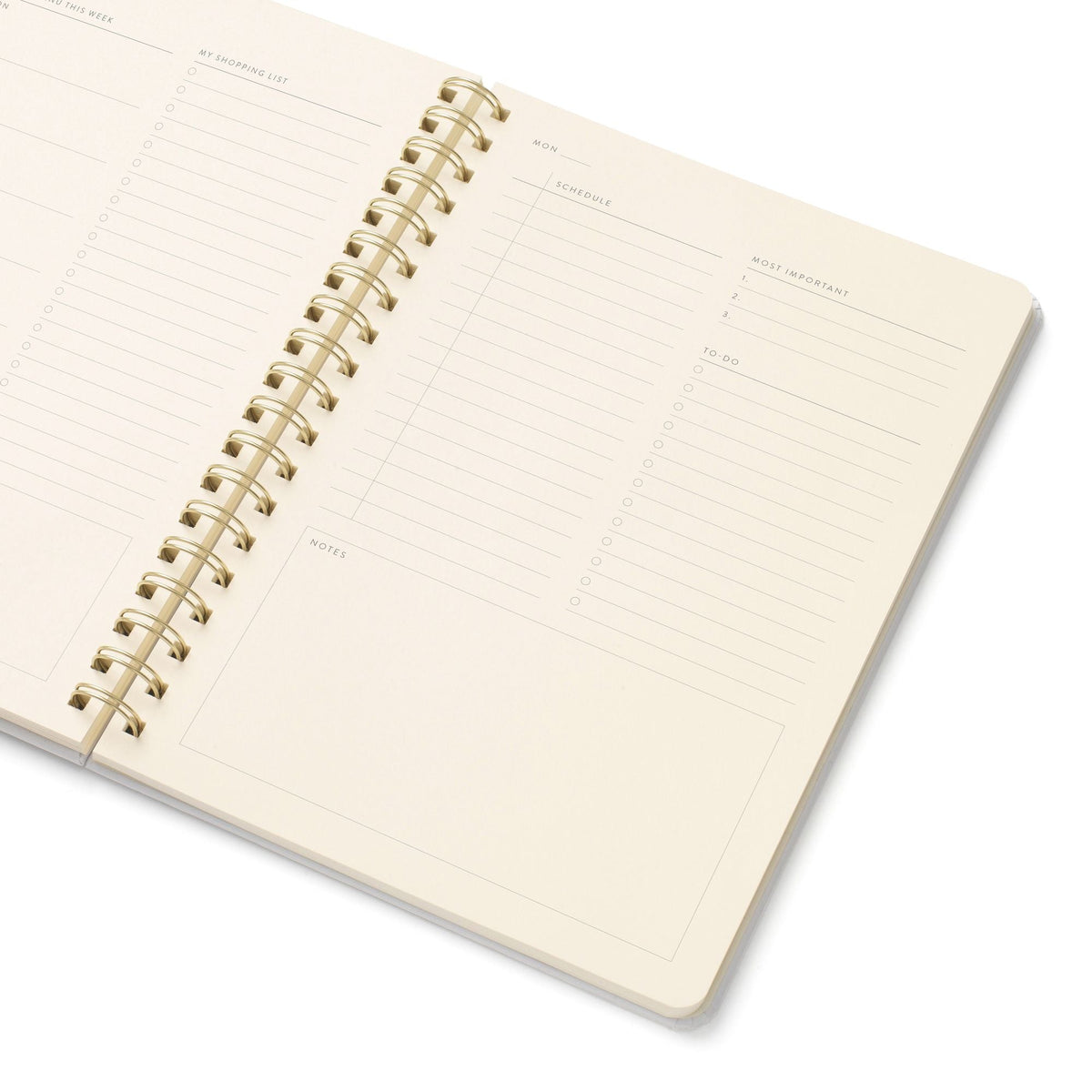 Garden Table B5 Hardcover Spiral Recipe Journal