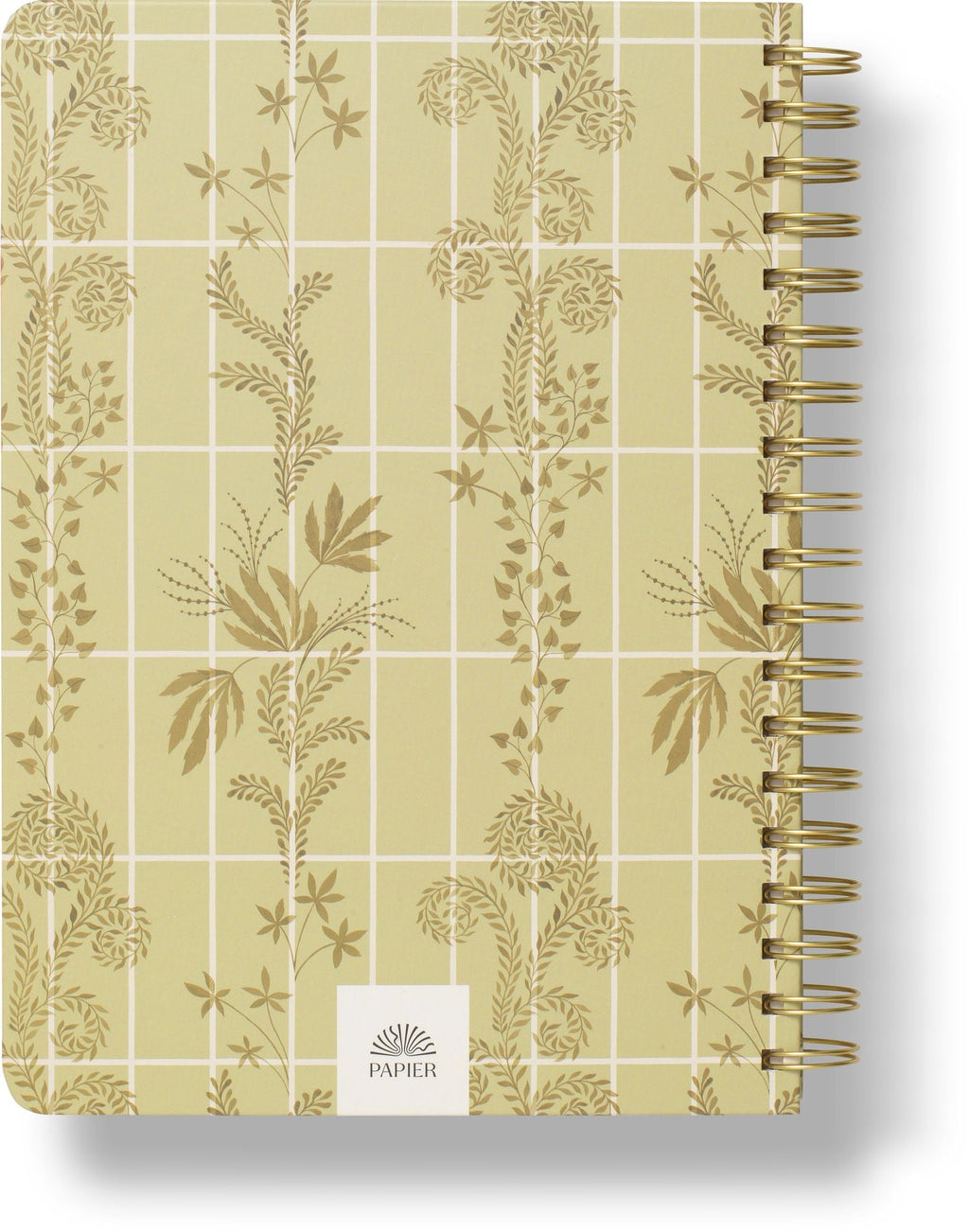 2027 Trellis B5 Hardcover Spiral Calendar Year Planner, 4 Dividers, Green