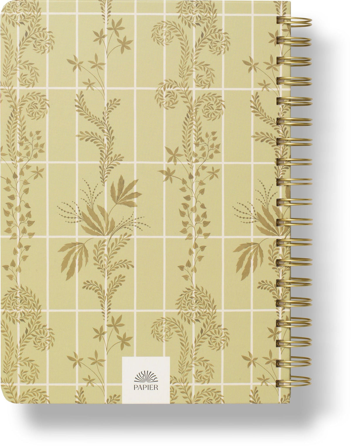 2027 Trellis B5 Hardcover Spiral Calendar Year Planner, 4 Dividers, Green