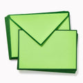 Original Crown Mill Dark Green and Bamboo Boxed Notecard Set of 10/10
