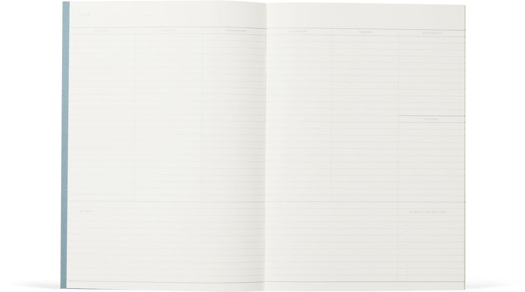 MILO Weekly Undated Planner in Green lines