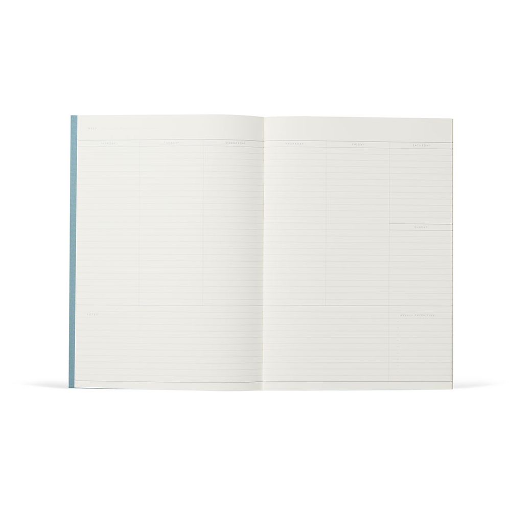 MILO Weekly Undated Planner in Green lines