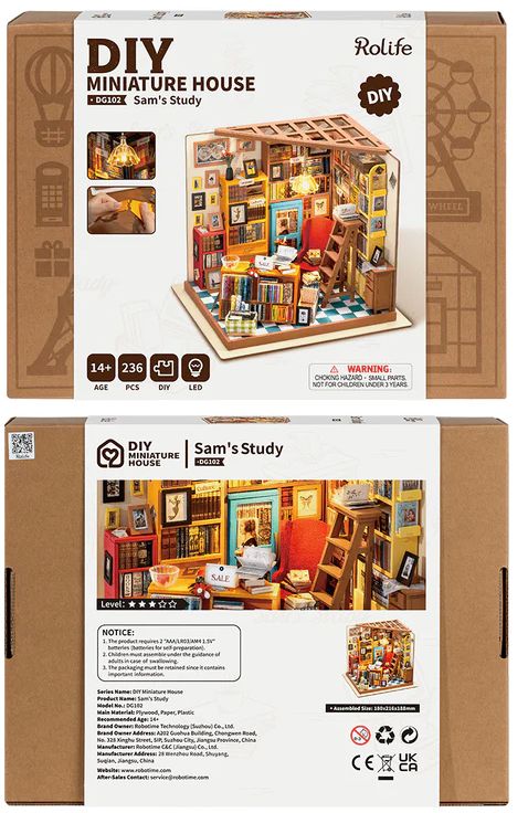 DIY Miniature House Sam's Study