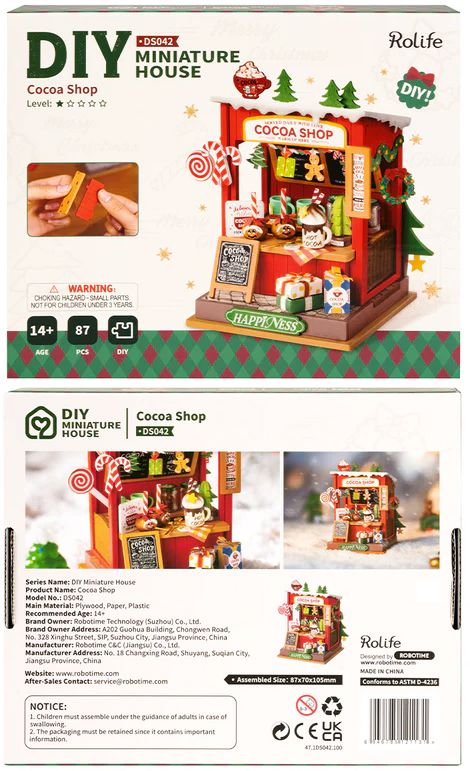 DIY Miniature House Cocoa Shop