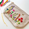 Stitch Your Flowers Pouch Kit