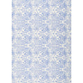 Distressed Blue Floral on White Fine Paper