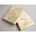Gold Floral Writing Paper Set