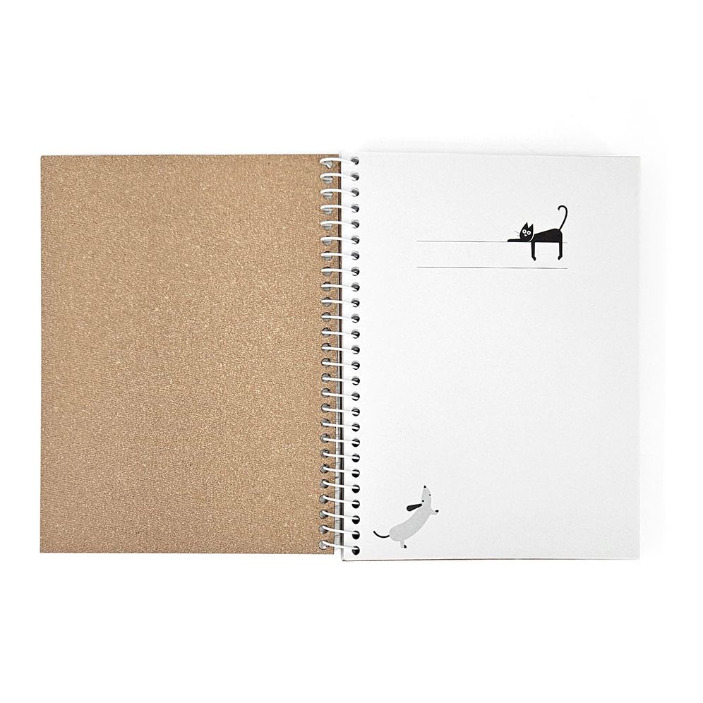 Spiral Cat and Dog Notebook - Exclusive