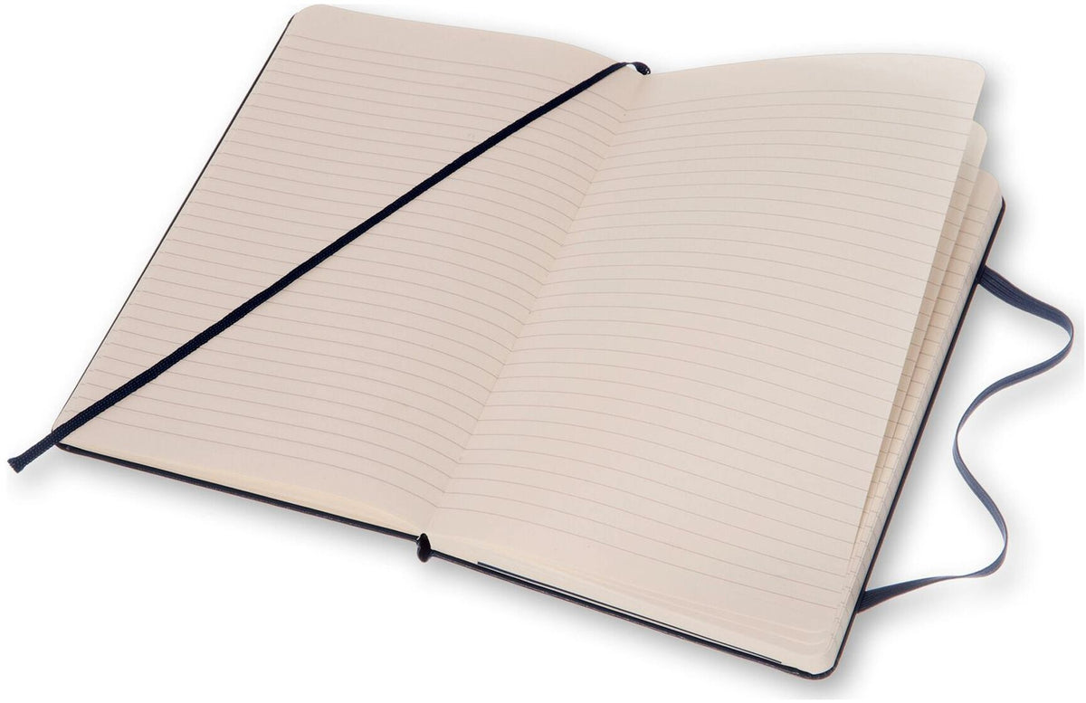 Moleskine Classic Notebook, Large, Ruled, Sapphire Blue, Hard Cover (5 x 8.25)