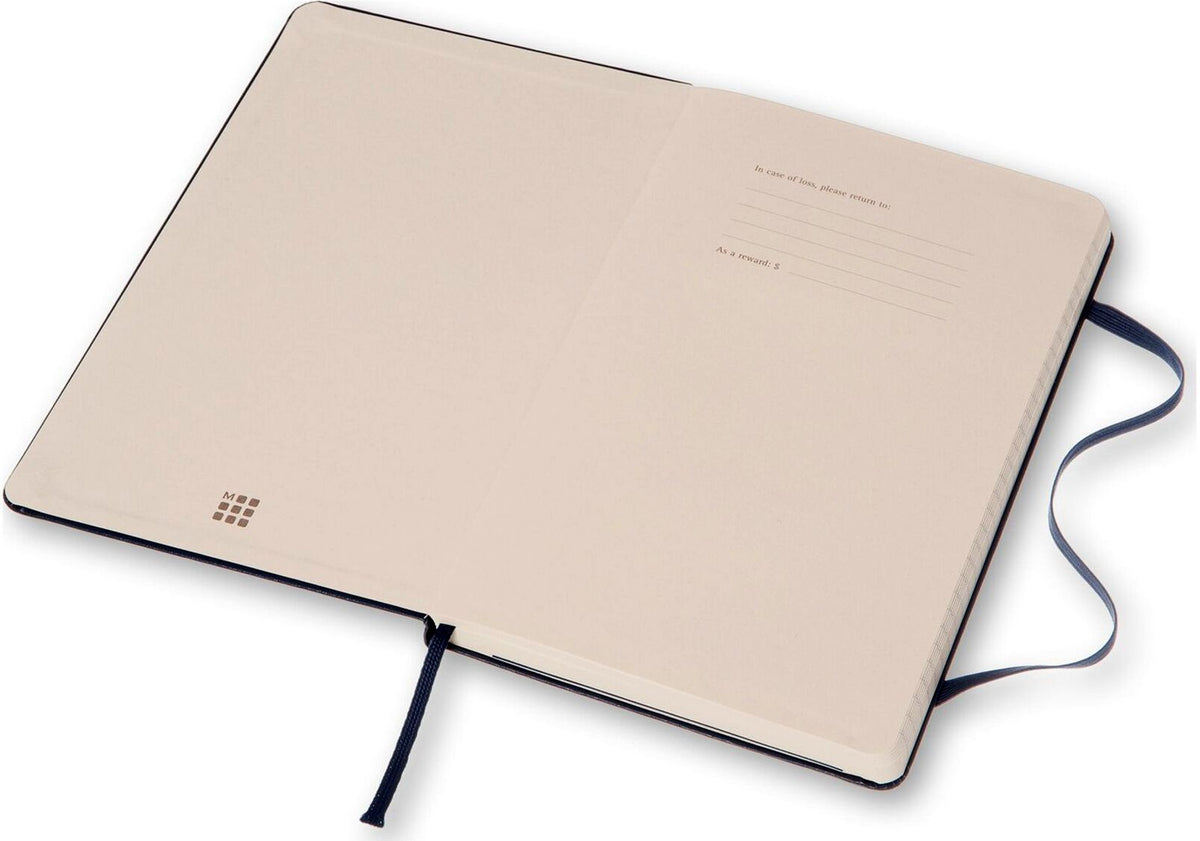 Moleskine Classic Notebook, Large, Ruled, Sapphire Blue, Hard Cover (5 x 8.25)