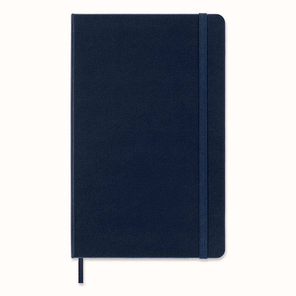 Moleskine Classic Notebook, Large, Ruled, Sapphire Blue, Hard Cover (5 x 8.25)
