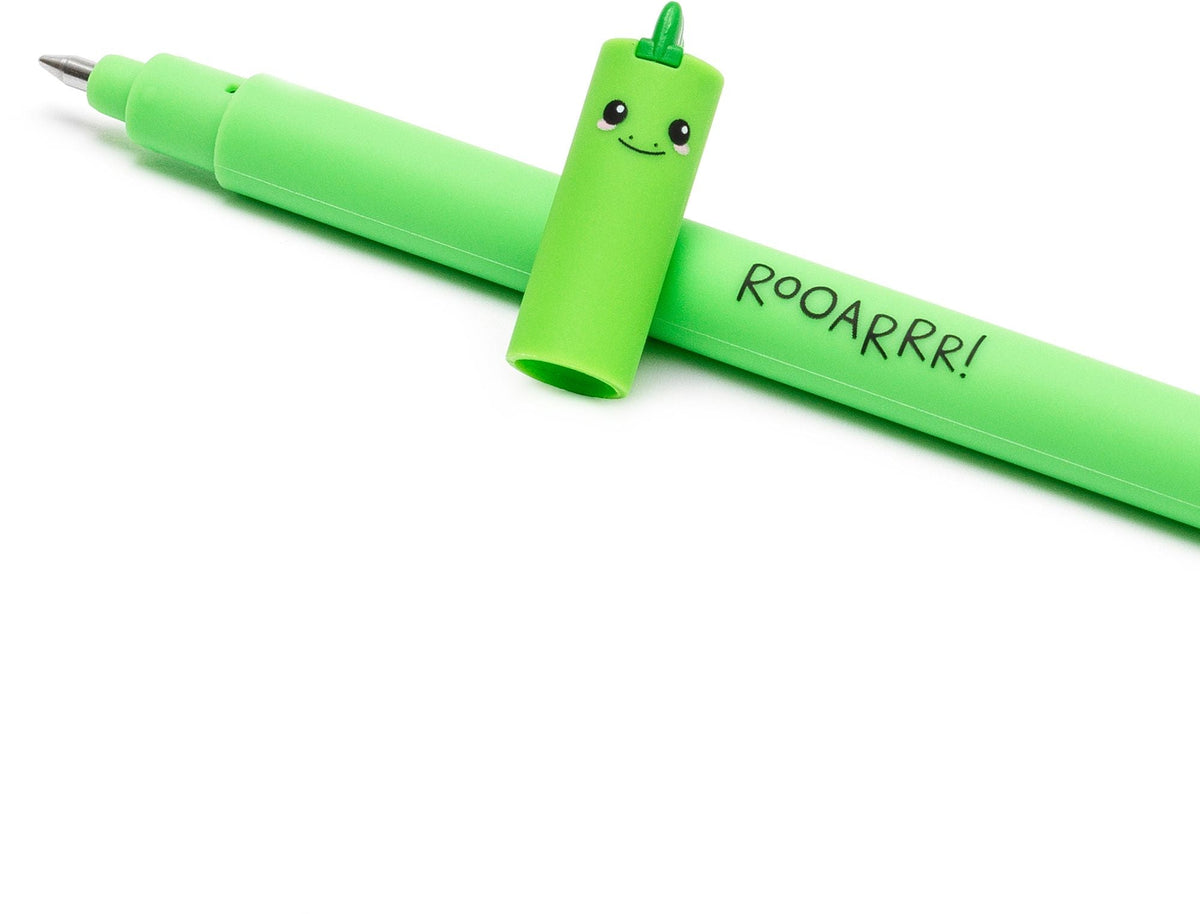 Legami Dino Erasable Gel Pen - Green Ink