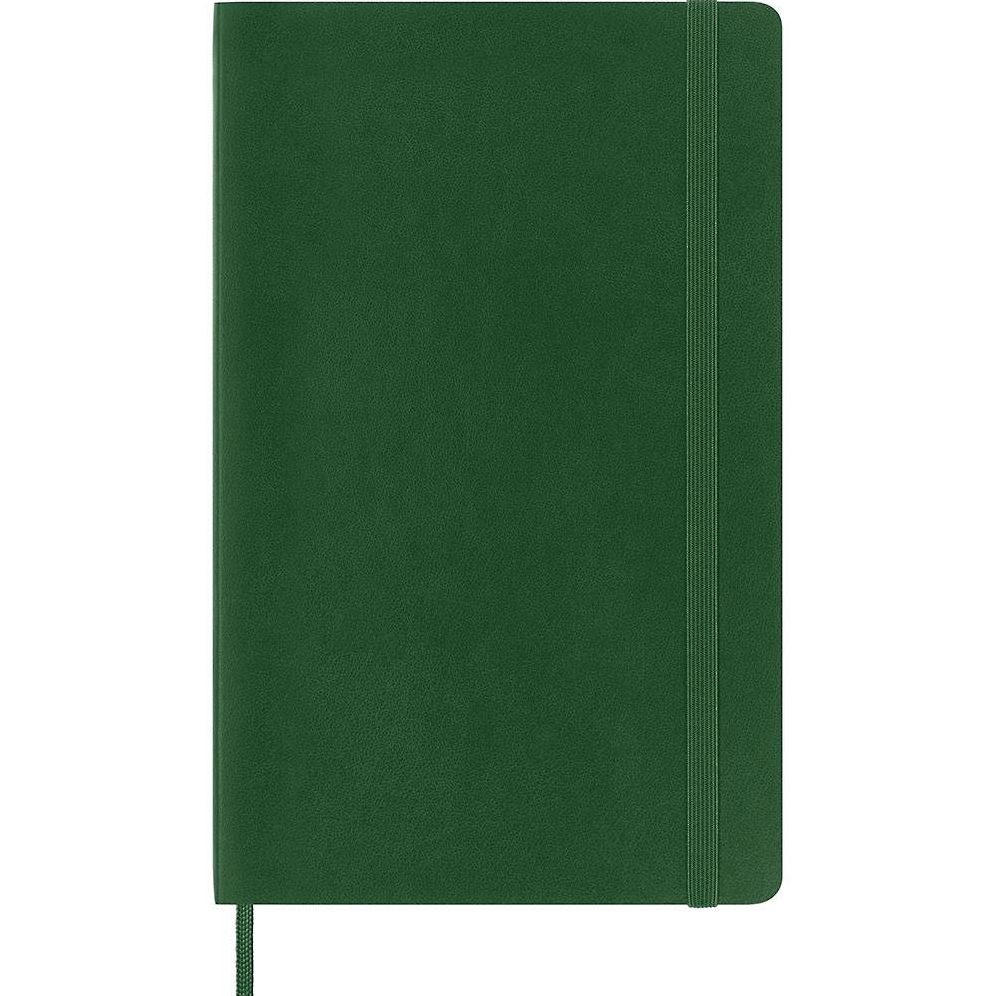 Moleskine Notebook, Large, Ruled, Myrtle Green, Soft Cover (5 x 8.25)