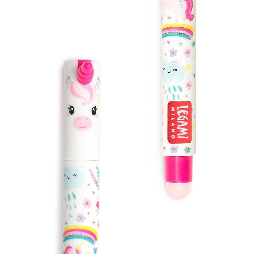 Legami Unicorn Erasable Gel Pen - Pink Ink